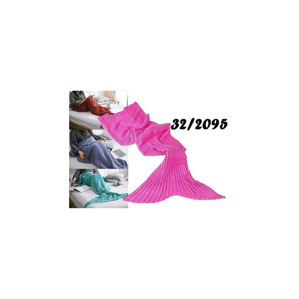 Trade Shop - Coperta A Forma Di Coda Di Sirena Vari Colori Sirenetta Riscalda Piedi Plaid -