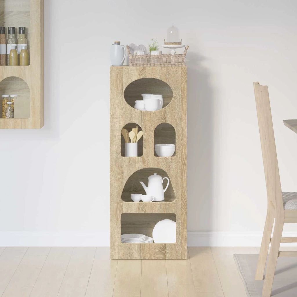 Credenza | Madia | Buffet da pranzo | Armadio da pranzo Rovere Sonoma 40 x 35 x 100,5 cm Legno multistrato