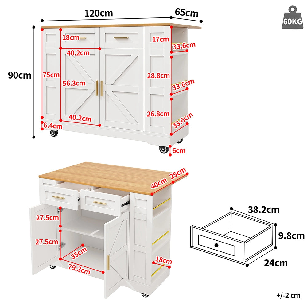 Isola cucina - Xylo - tavolo estensibile venatura legno bianco
