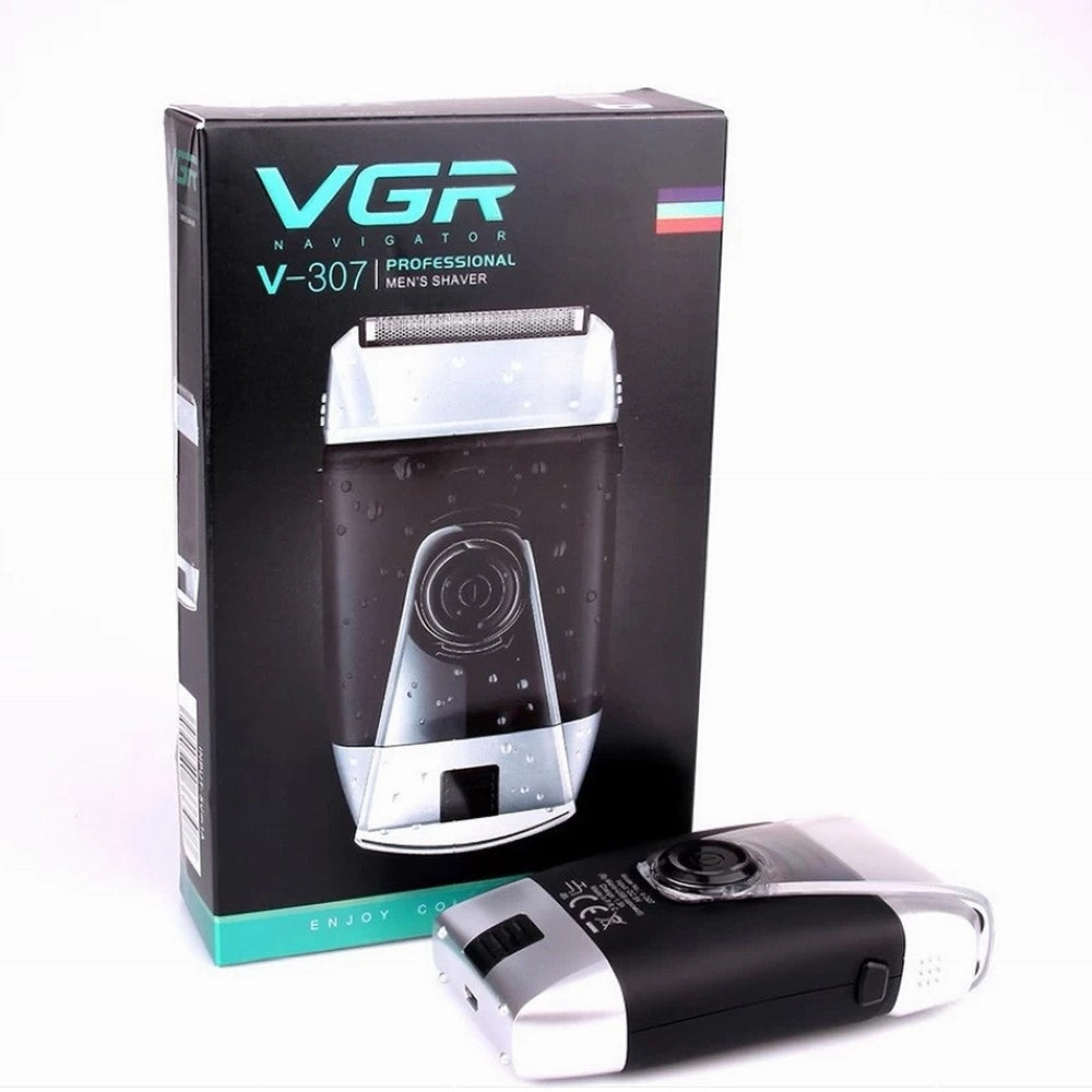 Trade Shop - Rasoio Elettrico Usb 5 W Professionale Uomo Ricaricabile Ipx5 Impermeabile V-307 -