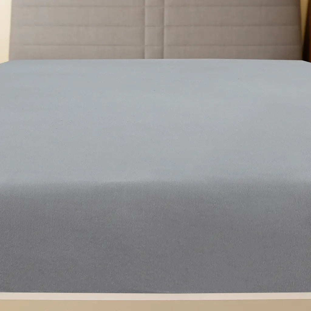 Lenzuolo con Angoli Jersey Grigio 160x200 cm Cotone CFW1379645