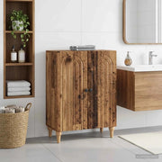 Mobiletto da Bagno ALKMAAR Legno antico 59,5 x 31 x 80 cm 896183
