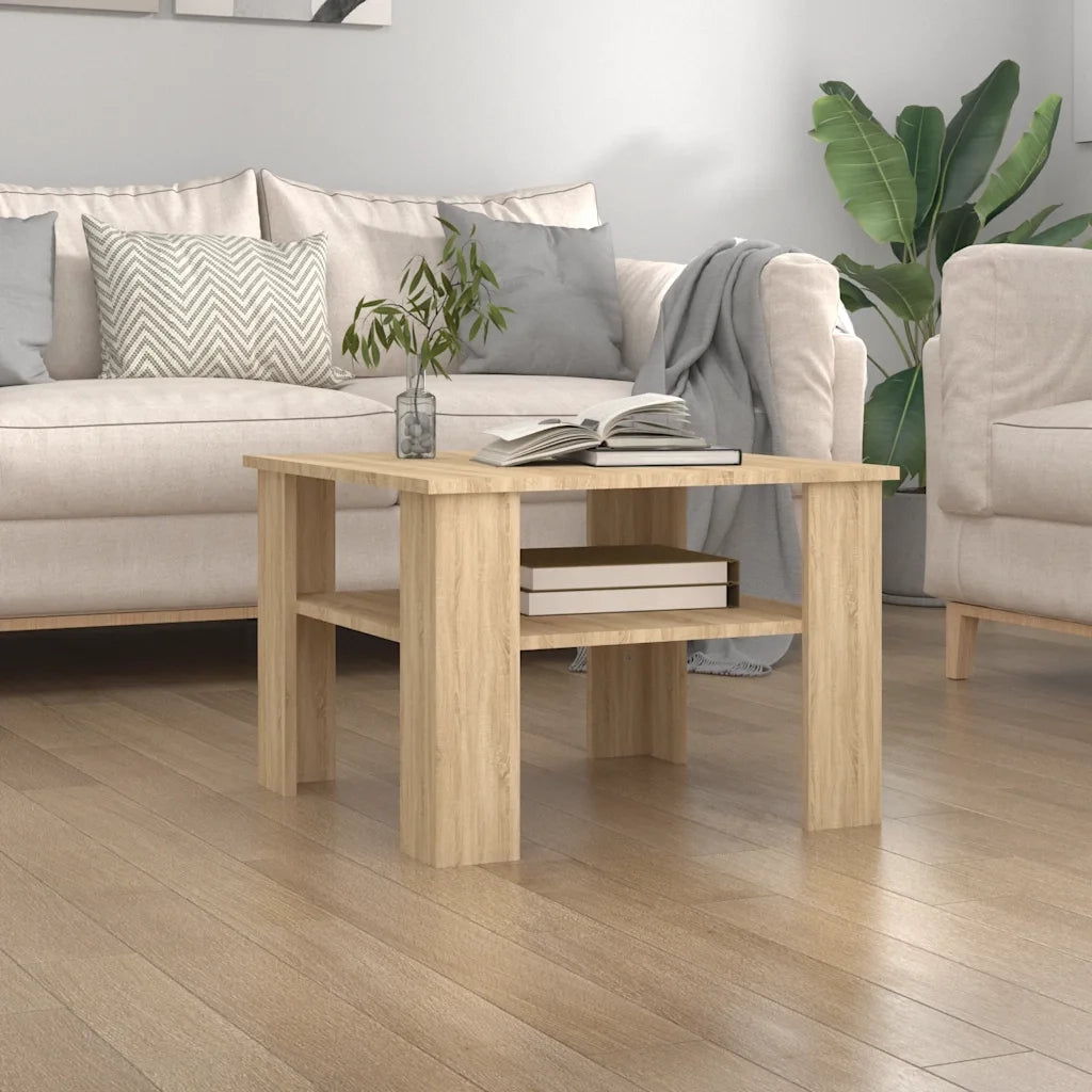 Tavolino da Salotto Rovere Sonoma 60x60x42 cm Legno Multistrato 800210