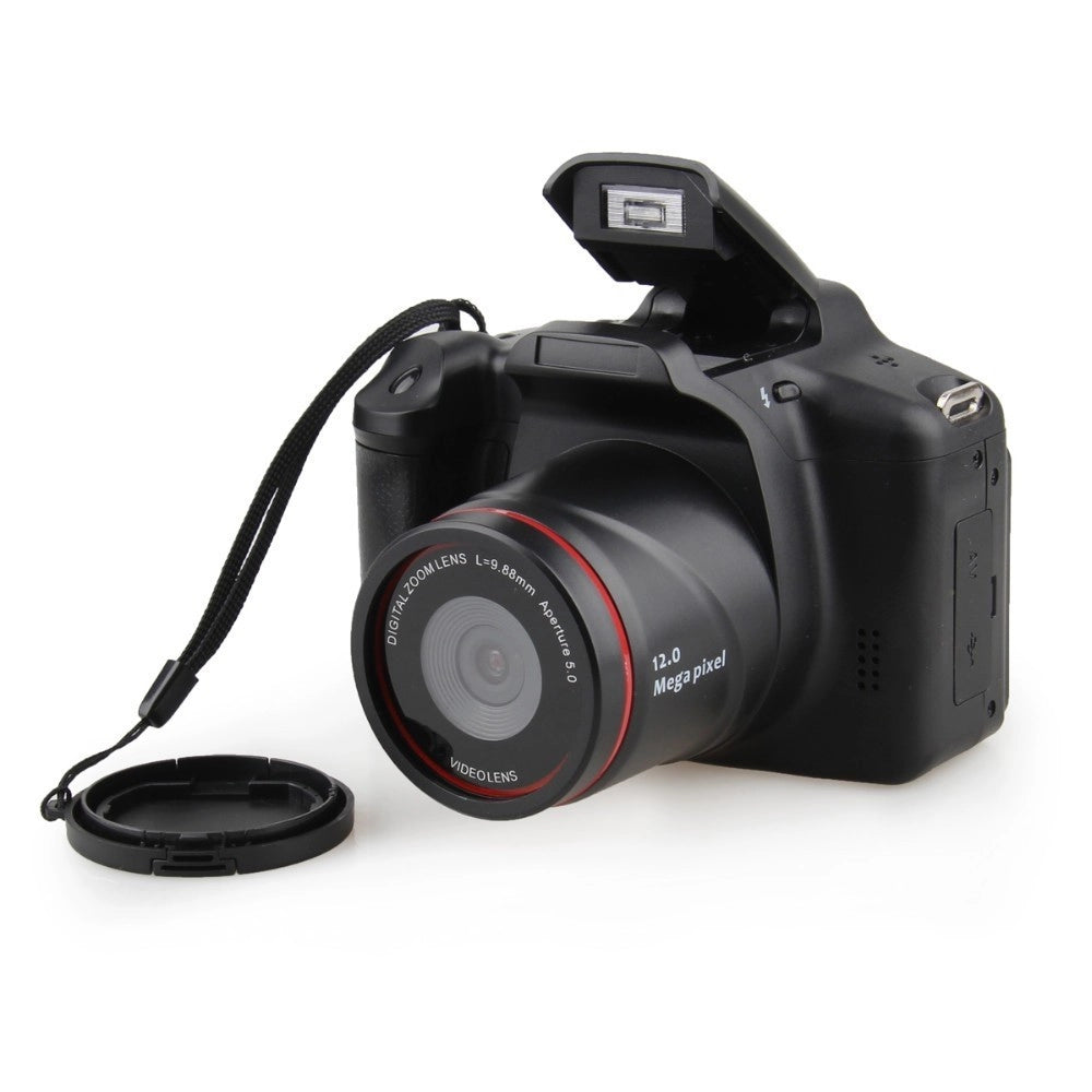 Trade Shop - Fotocamera Reflex Digitale Con Obiettivo Grandangolre Lente Ir Display 12 Mpx -