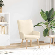 Poltrona-Poltroncina-Divano Sedia Crema 63 x 67 x 94 cm Tessuto