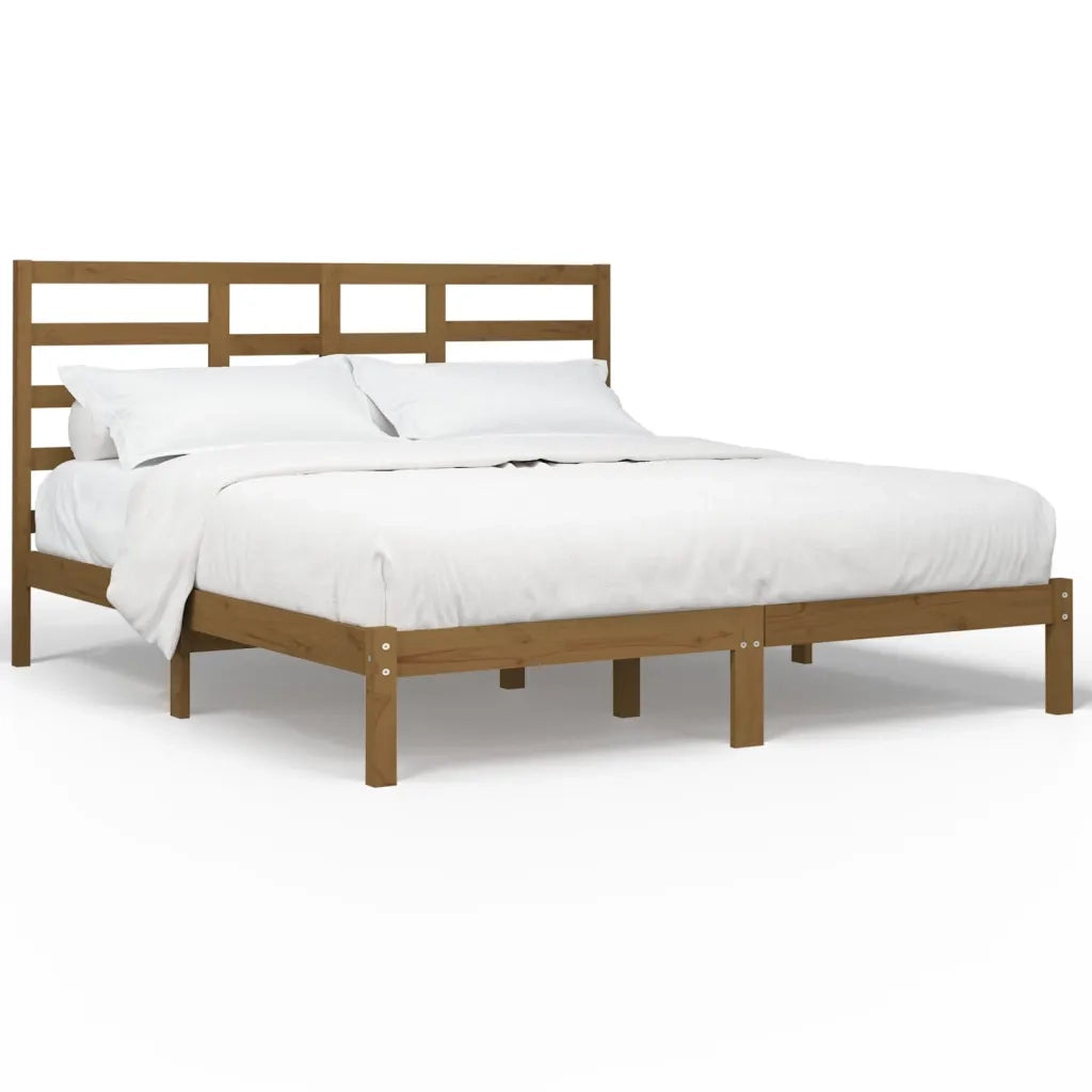 Giroletto senza Materaso Ambra in Legno Massello 200x200 cm 3105818