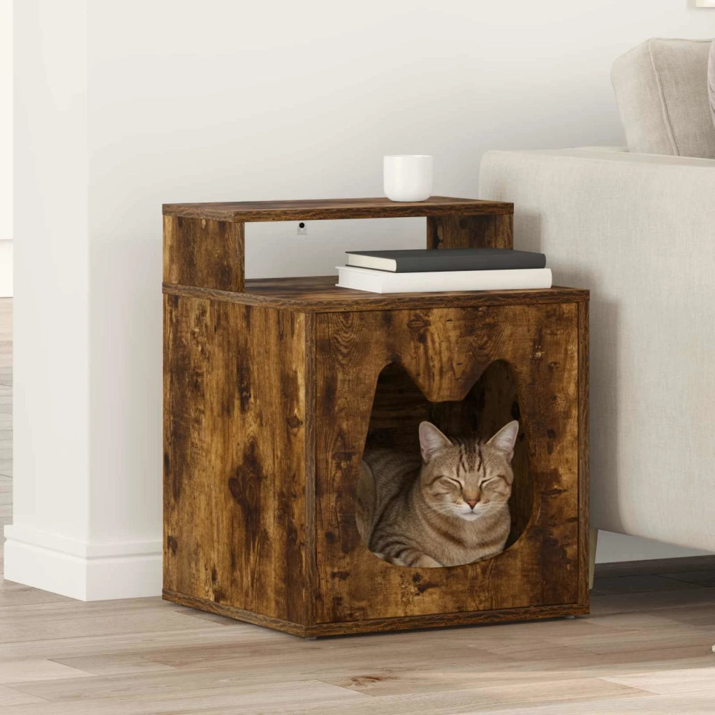 Casa per Gatti Rovere Fumo 42,5 x 40 x 53,5 cm 8000694