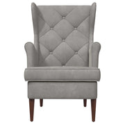 Poltrona | Sedia Relax Grigio Chiaro Velluto