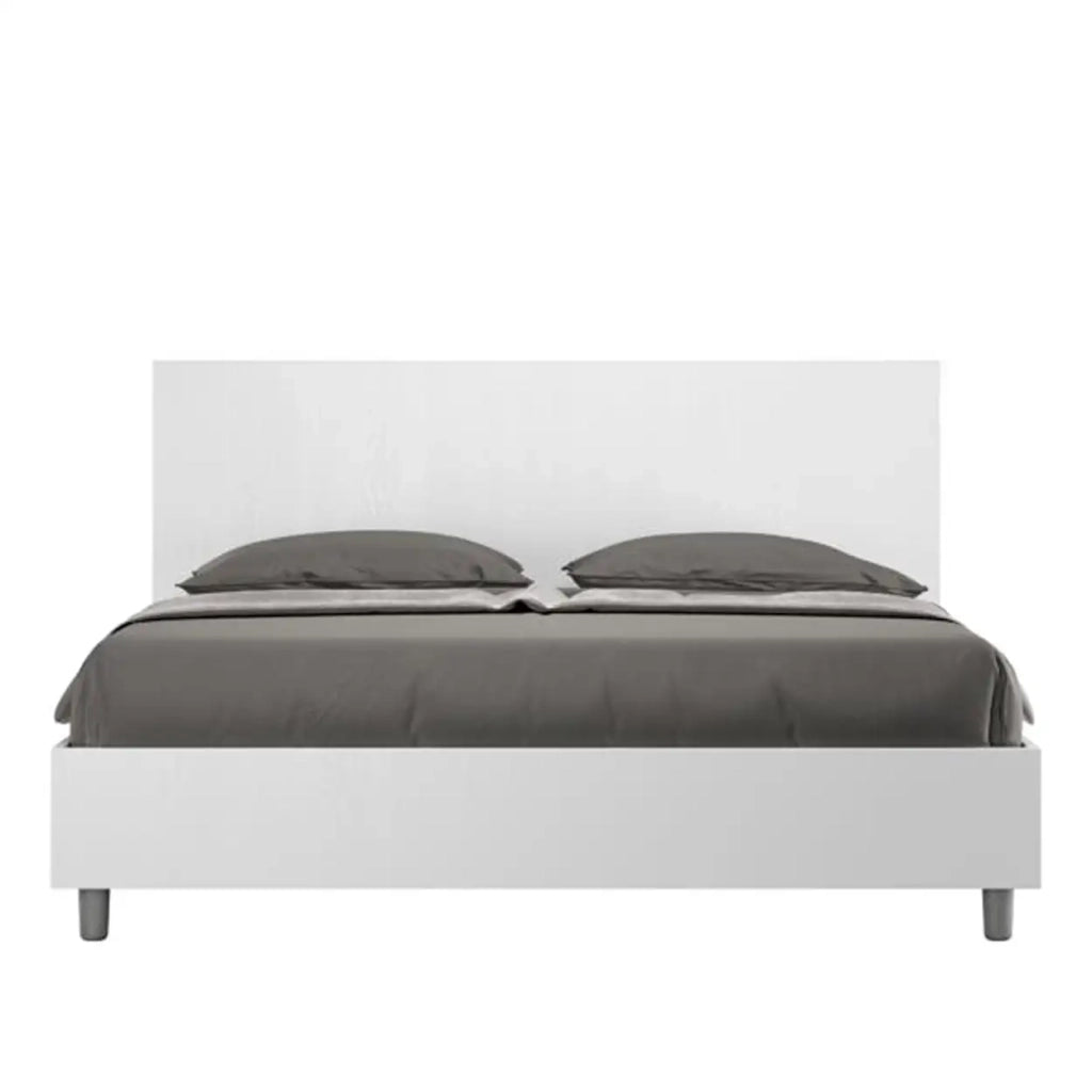 Letto matrimoniale senza rete 160x200 bianco frassino New Egos