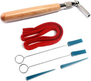 Kit di silenzio per accordatura professionale a 6 pezzi con molla e chiave a stella per il mantenimento del piano.