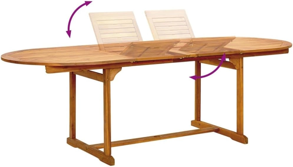 Set da pranzo da giardino 9 pezzi in legno massello di acacia e textilene, set tavolo e sedie da giardino, tavolo terrazza esterna e sedie, set terrazza, mobili da giardino esterno - 3279291