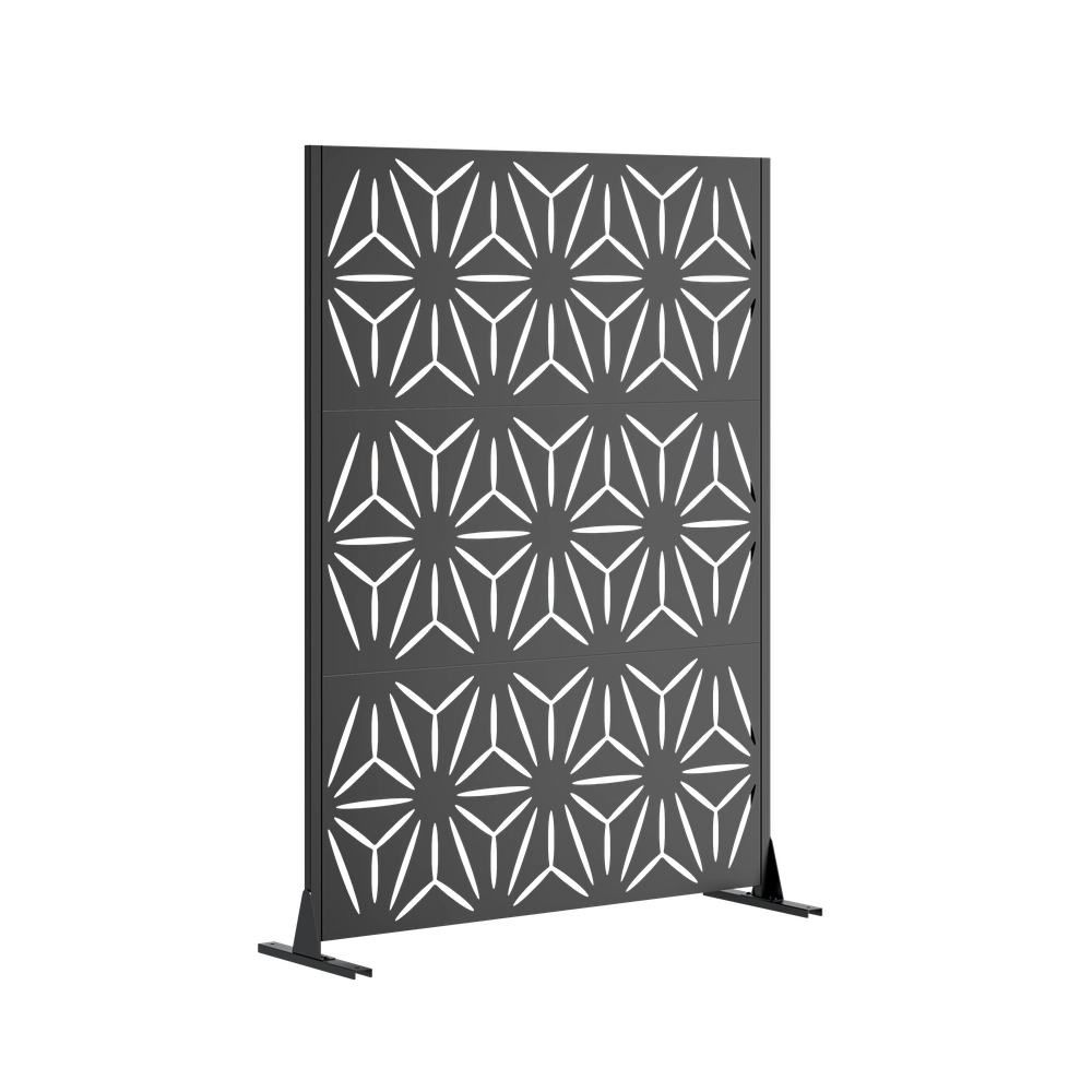 Pannello Privacy da Giardino in Metallo ¨C Xylo ¨C 183x116 cm, Balcone, Terrazza