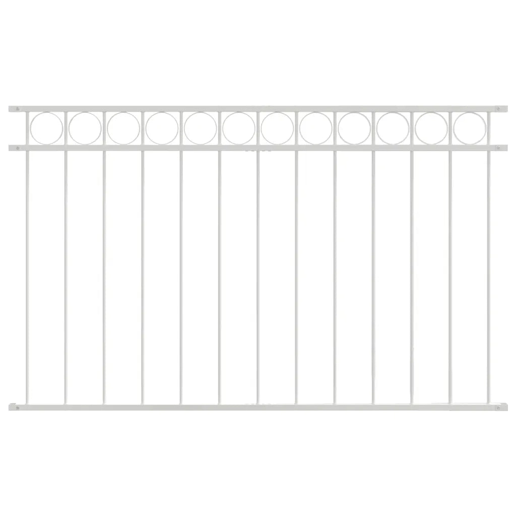 Elemento Recinzione ASSEN Bianco 170 x 80 cm Acciaio 42003926