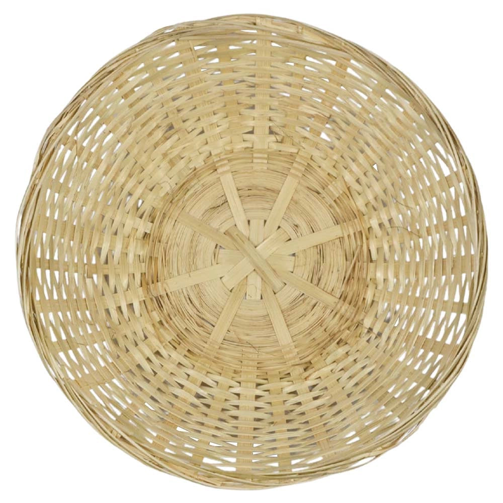 Ceste Cestini espositore intrecciati rotondi x10 fibra naturale cm 30 x30 x h 10