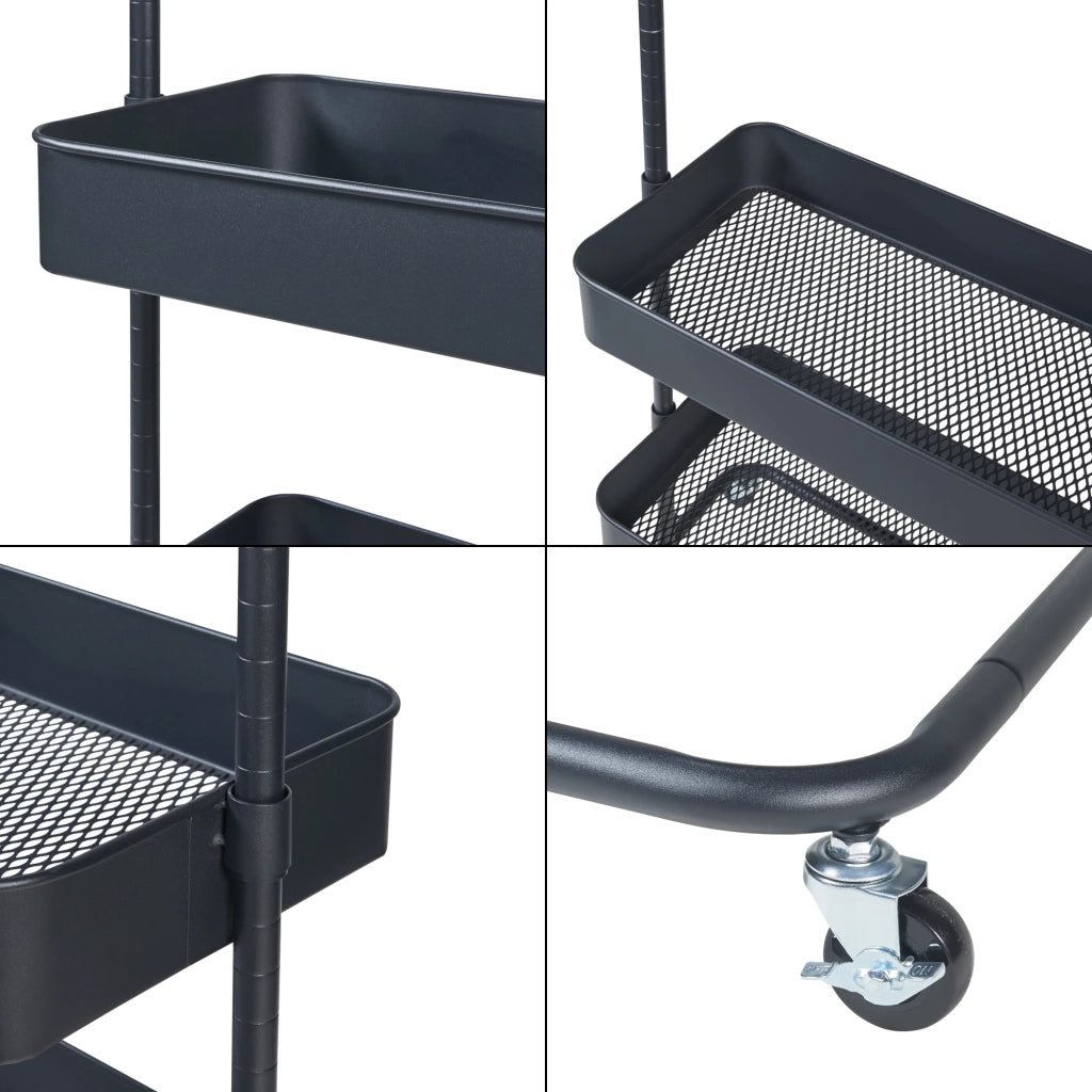 Appendiabiti appendiabiti appendiabiti armadio aperto 175 x 58 x 36 cm nero 03_0010290
