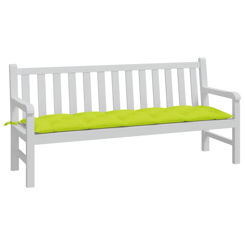 Cuscino per Panca-Cuscini per panchina Verde Brillante 180x50x7 cm in Tessuto Oxford 856956