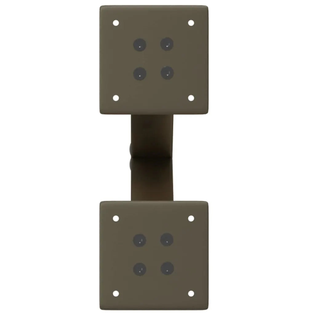 Gambe per Tavolino da Caff¨¨ a Forma di X 2 pz | Piede del tavolo Acciaio Naturale 28x(42-43) cm Acciaio