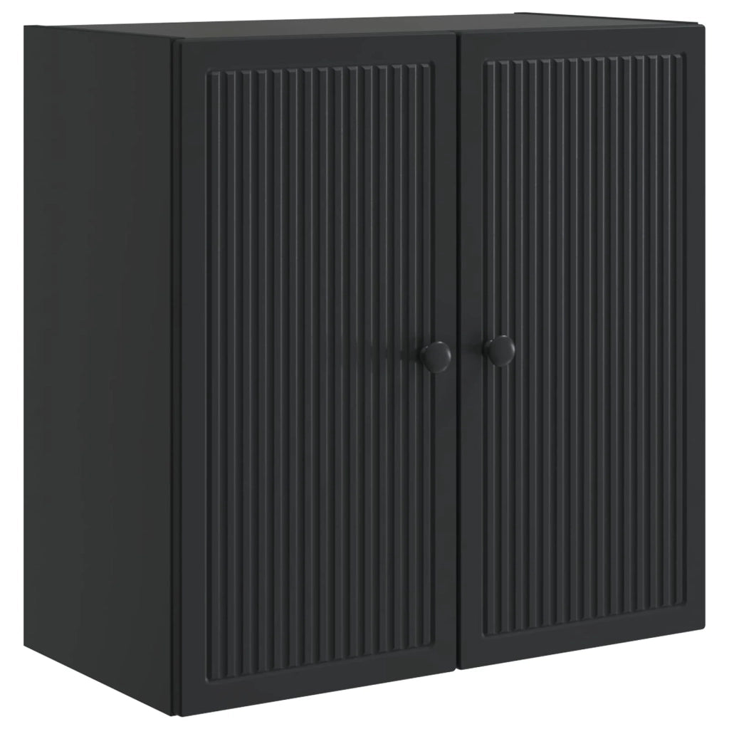 Mobiletto a muro Nero 59 x 31 x 60 cm Legno ingegnerizzato 897896