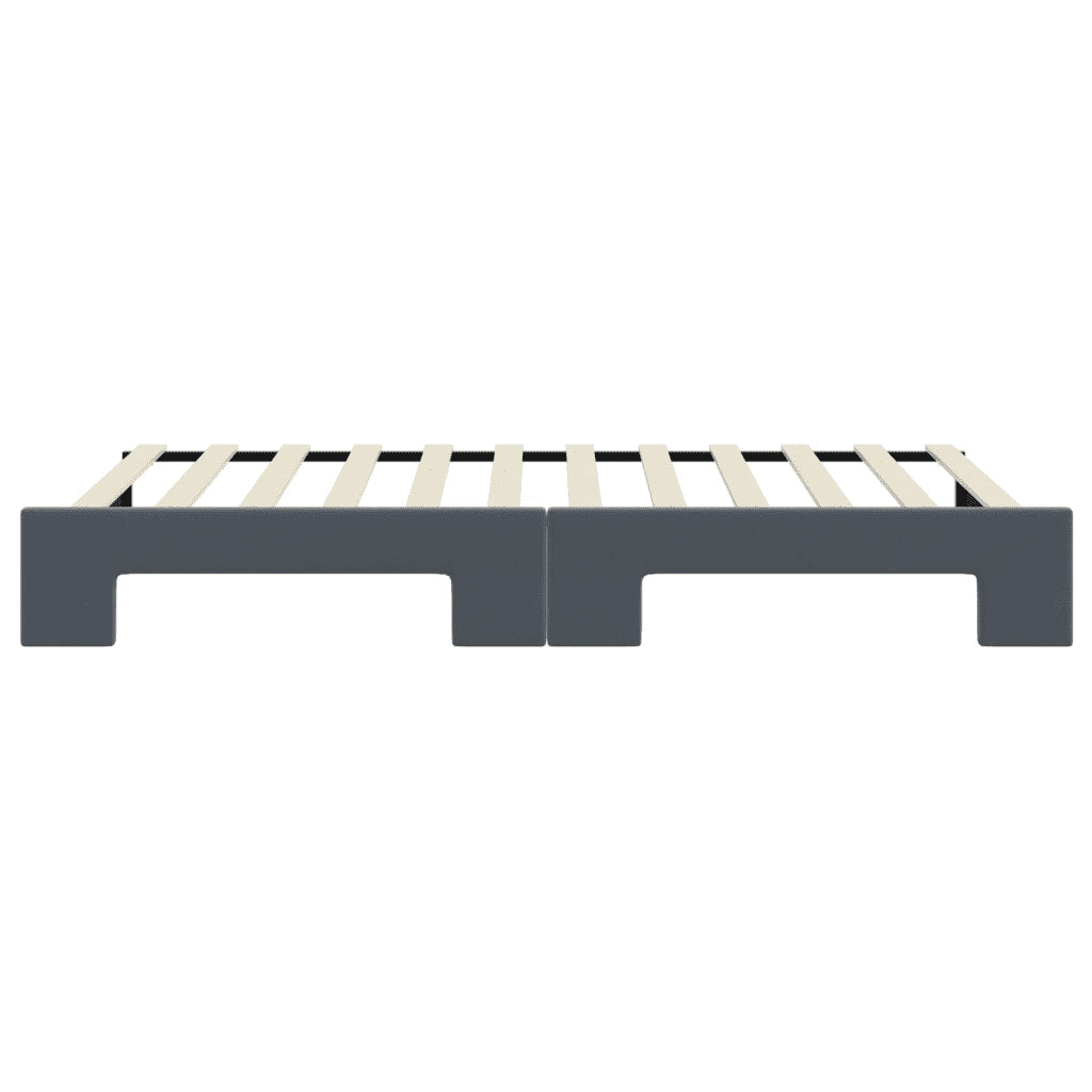 vidaXL Divano Letto con Letto Estraibile Grigio Scuro 90x200cm Velluto