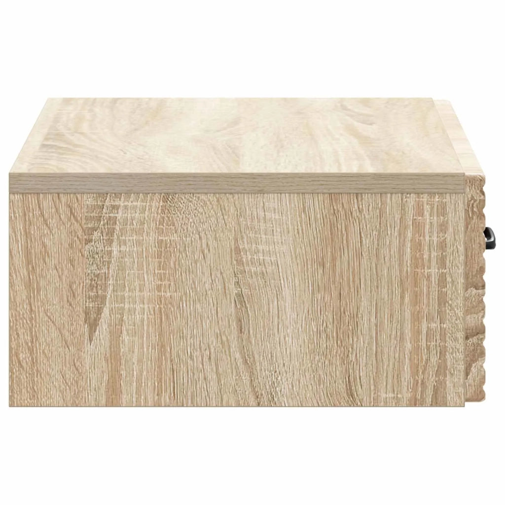Tavolino da Parete Laterale Rovere Sonoma 59 x 34,5 x 17 cm 898657