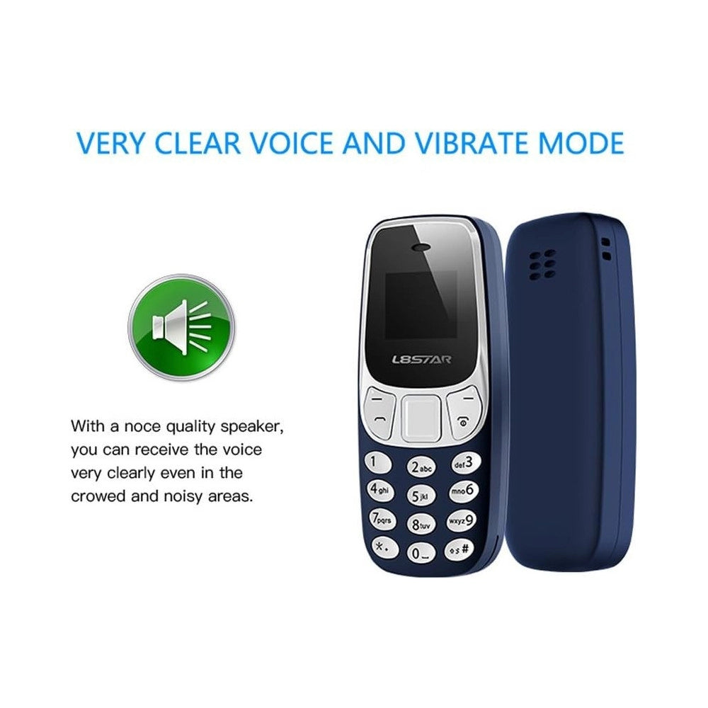 Trade Shop - Mini Cellulare L8star Smartphone Gsm Bluetooth Dualsim Tascabile Non Tracciabile -