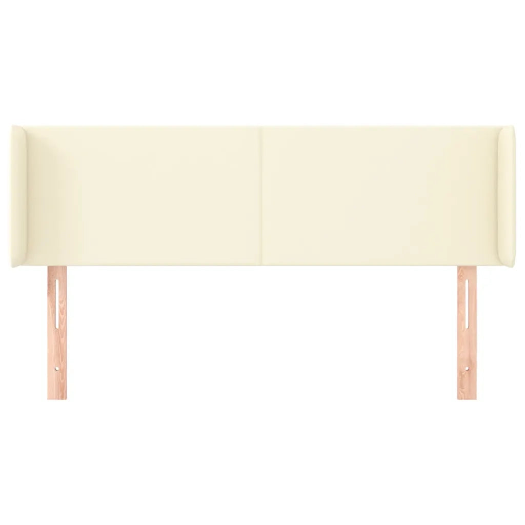 Testiera ad Orecchio Crema 147x16x78/88 cm in Similpelle 3118580