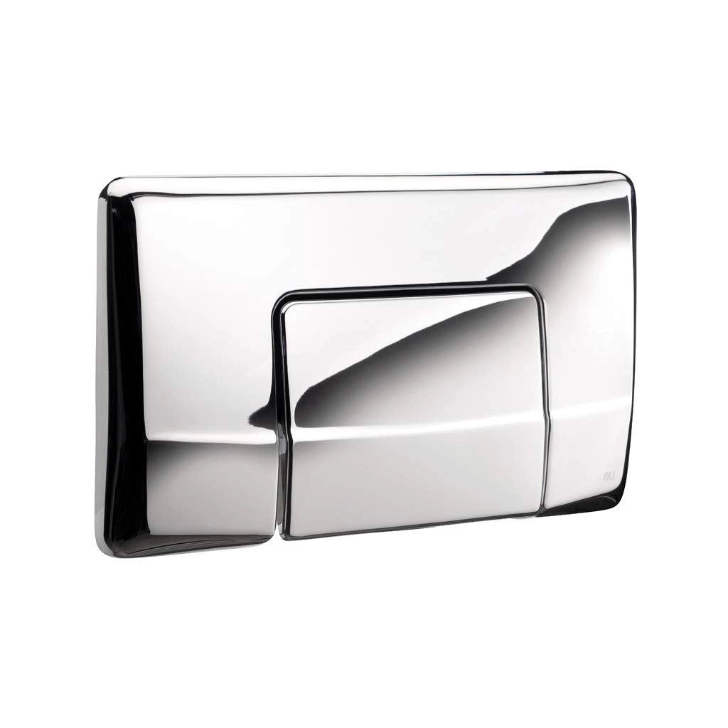 PLACCA DI COMANDO DIAMANTE MONO TASTO  CROMATA     OLIVER INTERNATIONAL