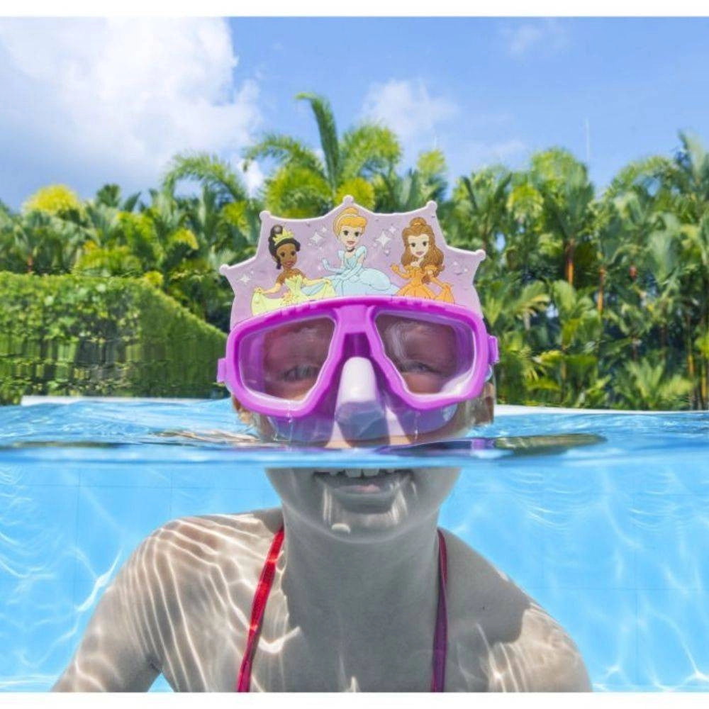 Trade Shop - Maschera Disney Principesse Per Bambini Regolabili Nuoto Piscina Mare Estate -