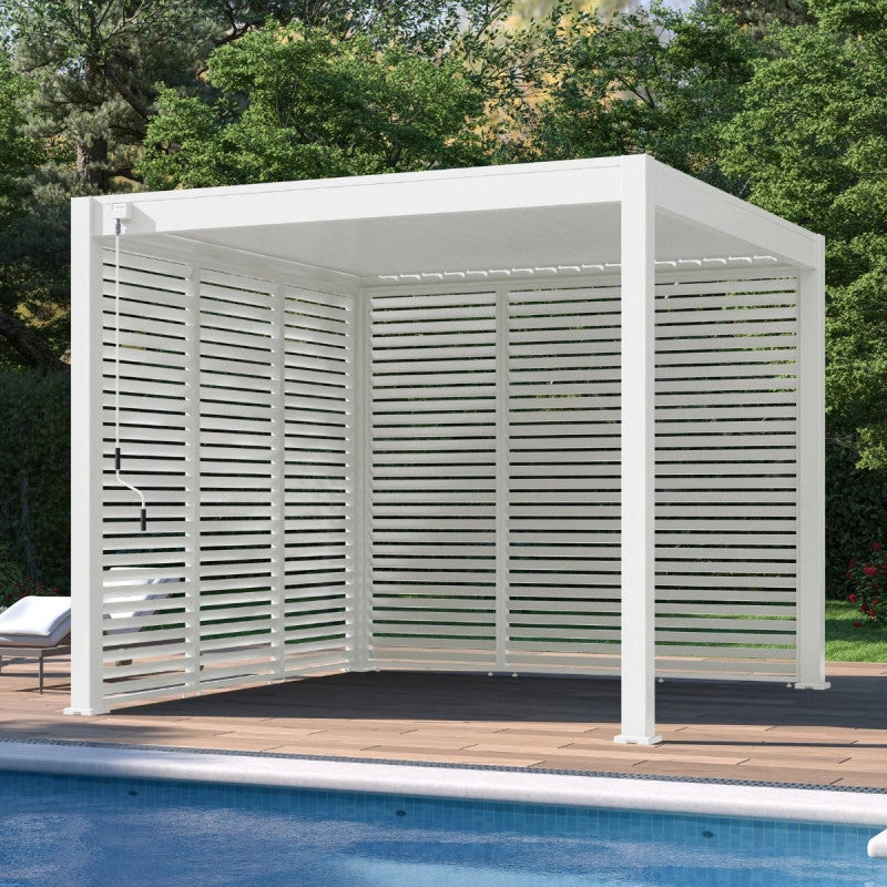 Pannello frangivista orizzontale 1M OMBREA VS - Bianco