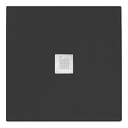 Piatto doccia quadrato 80x80 cm effetto pietra marmoresina STONE Nero Grafite FRANCIA