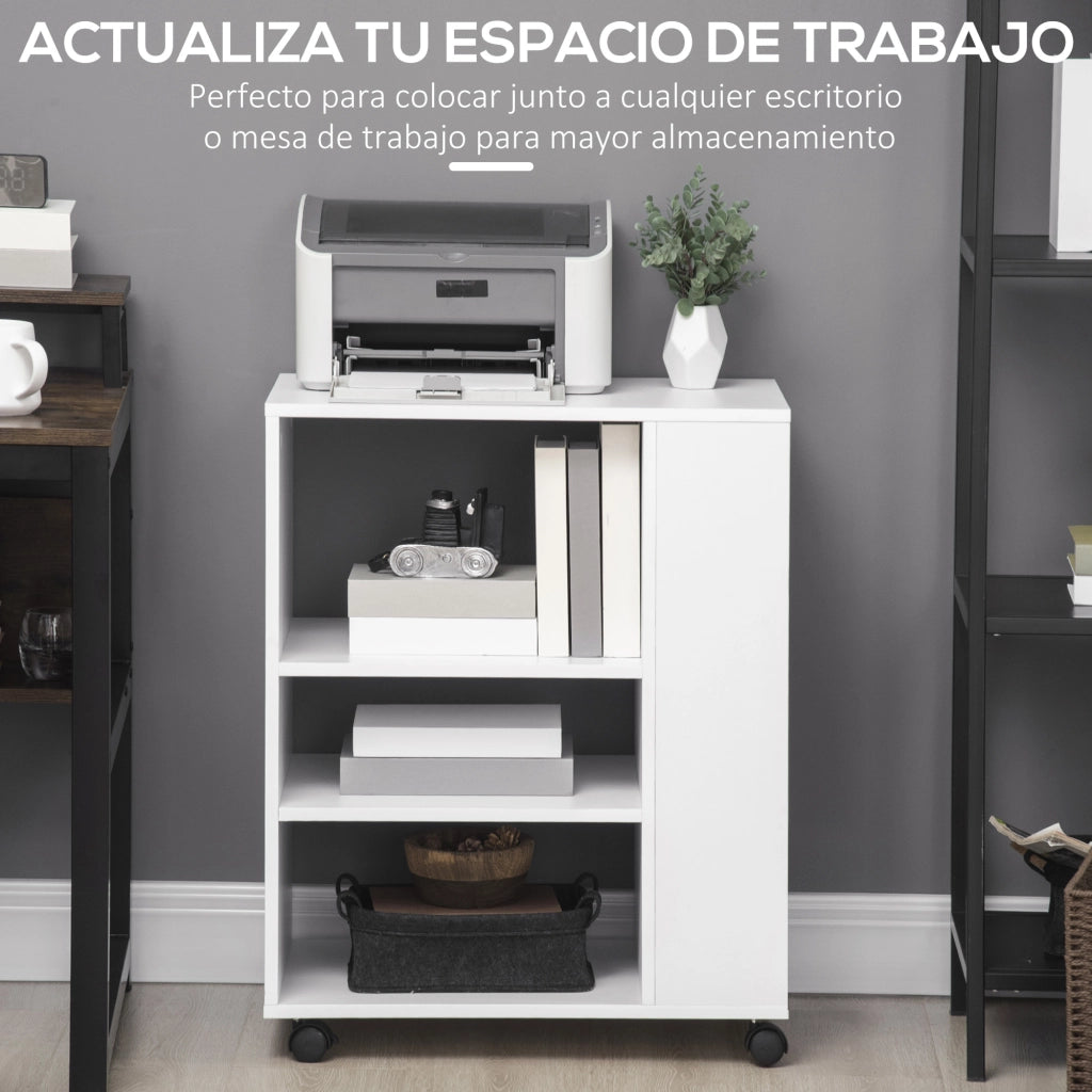 Armadio per Stampante ¨C zephmum ¨C Bianco 60x40x75,8 cm