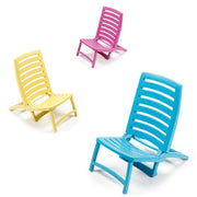 Trade Shop - Spiaggina Sedia Sdraio Spiaggia Design Basso Pieghevole Colorata 42x58xh64 Cm 862869 -