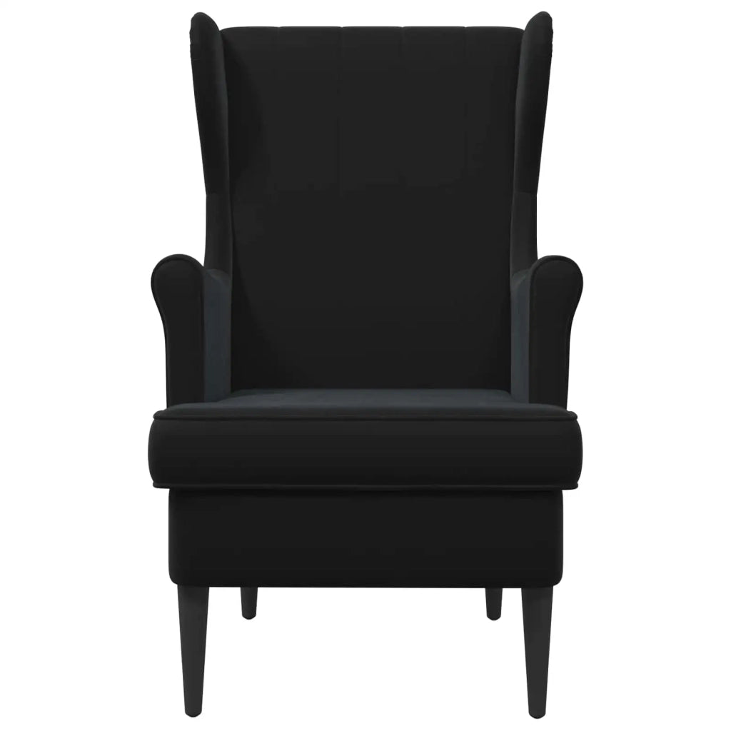 Divano Sedia-Poltrona-Poltroncina Nero Velluto 777699