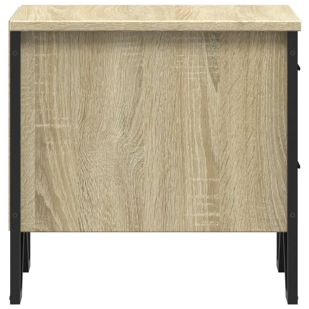 Set di 2 Comodini | Armadio da Notte | Mobiletto da notte Rovere Sonoma 40x41x40 cm in Legno Multistrato