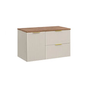 Set da bagno NOXERA 120 cm – Marrone Congo – piano per lavabo