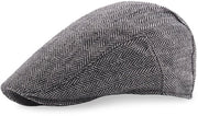 Cappello Newsboy Adattabile - Misto Lana - Baretto Grigio - Esperienza di Indossamento Comoda - Adatto per Autunno/Inverno - 56-61 cm