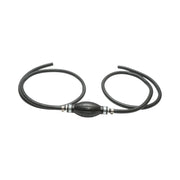 Pompa di adescamento manuale diritta con tubo nero e valvola unidirezionale – Ø 8 mm