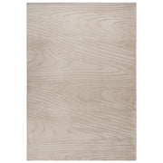 Tappeto da corridoio in pelliccia sintetica di coniglio, beige, in poliestere, 260 x 230 cm, morbido, a pelo lungo, motivo geometrico