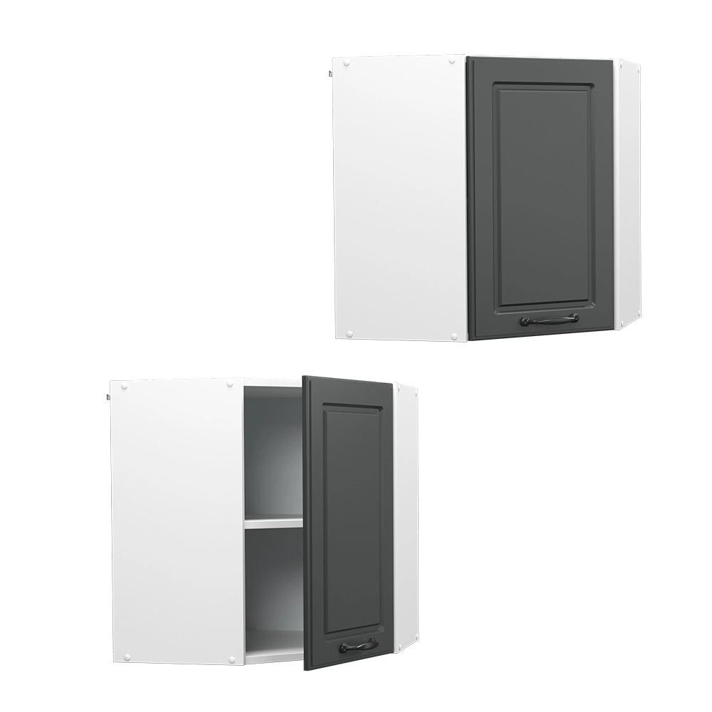 Vicco Mobile angolare da cucina Antracite casa di campagna 57 cm