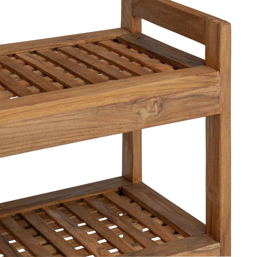 Mensola da bagno Naturale 45 x 30 x 71 cm Legno di teak solido 42024276