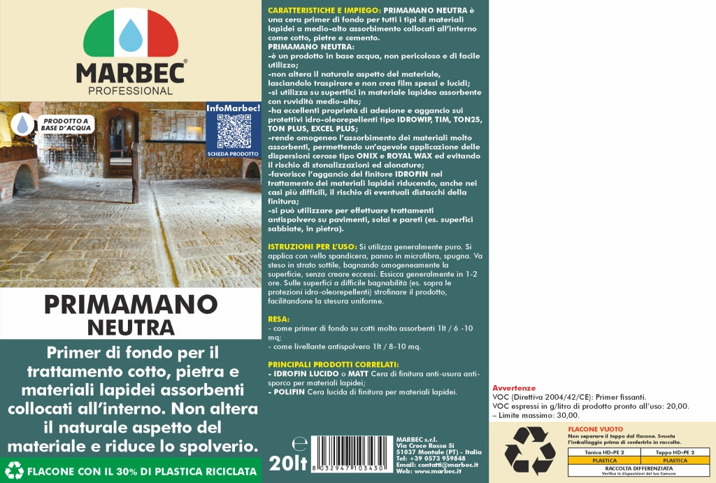Primer PRIMAMANO NEUTRA   20LT