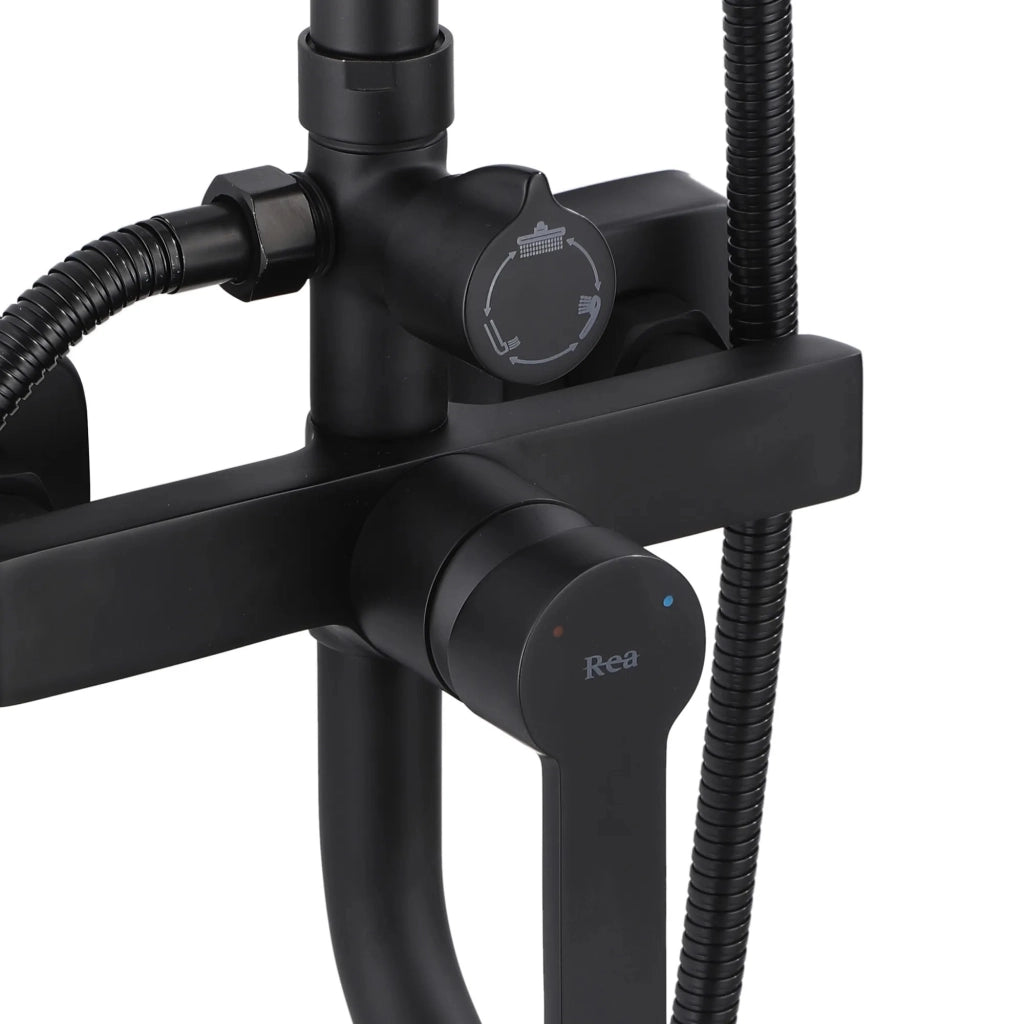 Set Doccia Rea Argus Black Matt