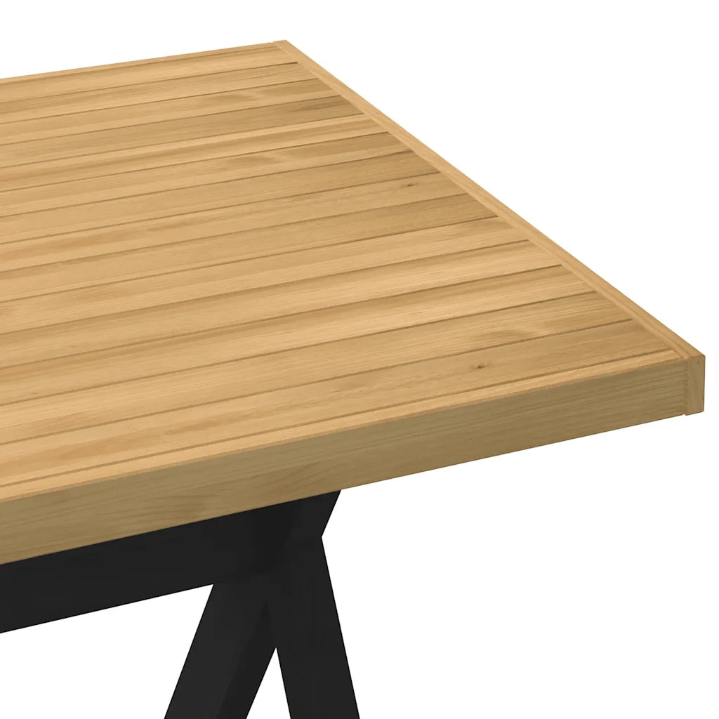 vidaXL Tavolo Pranzo NOAIN Gambe a Forma X 160x90x75 cm Legno Massello