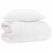 Set Duvet e Cuscino da Letto 2 pz Bianco Fibra di bambù 3431497