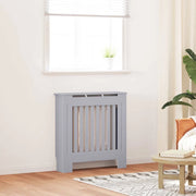 vidaXL Copertura per radiatori 2 pcs Grigio 78 x 19 x 81.5 cm