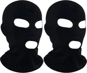 Maschera di Protezione per il Viso per Uomo - 2 Pezzi - Copertura Completa con Occhi e Bocca Aperti - Flessibile e Respirabile - Maschera di Protezione con 3 Fori