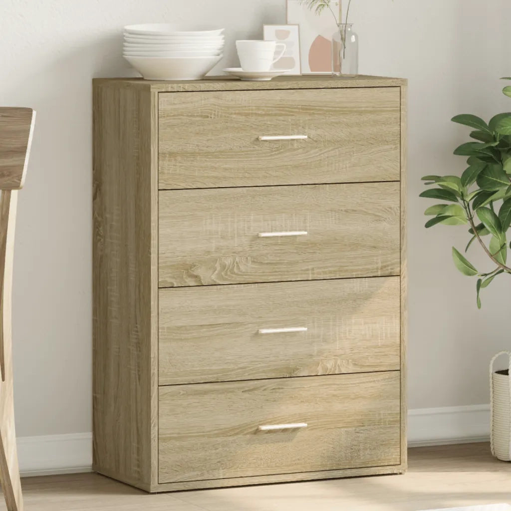 Credenza-Buffet-Armadio da cucina Rovere Sonoma 60x31x84 cm in Legno Multistrato 695501
