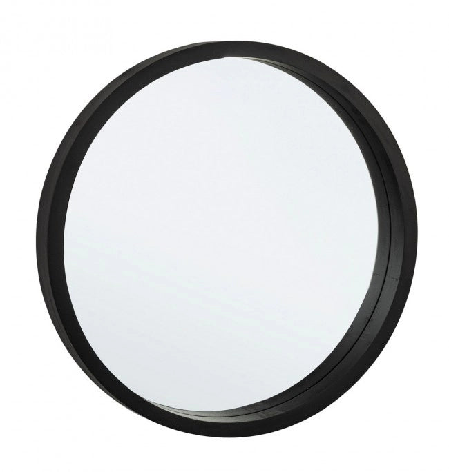 Specchio Legno Nero Moderno da Parete 52 cm - YOUNG