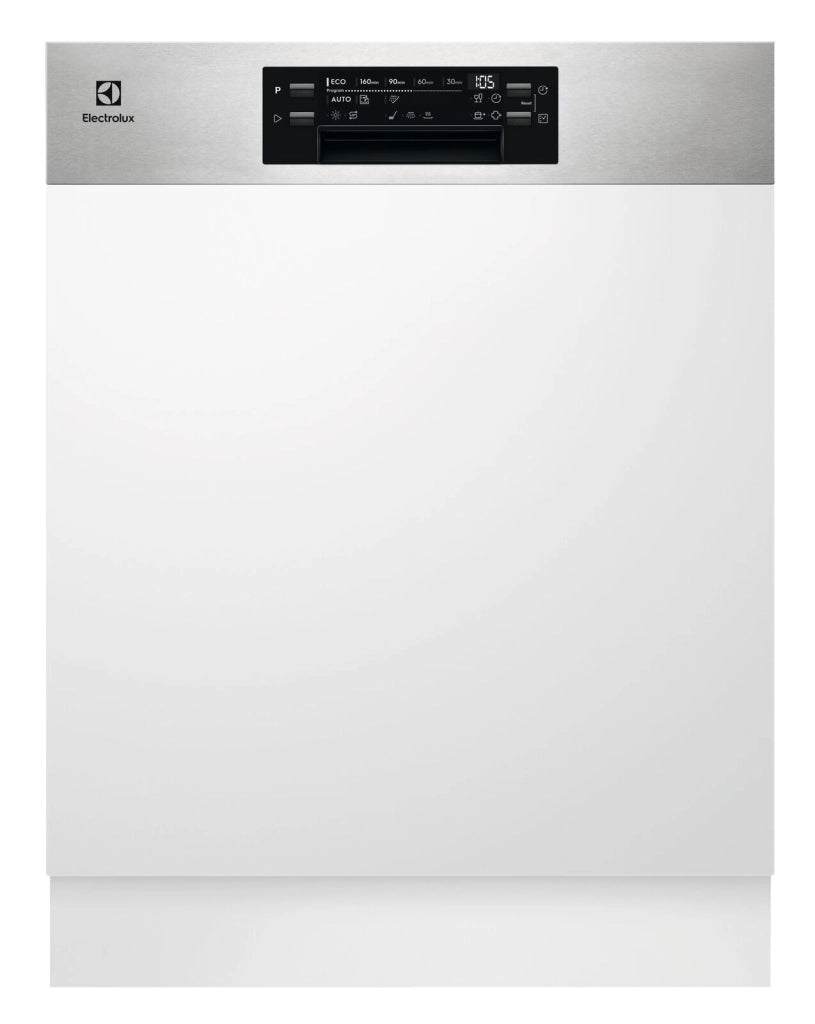 Electrolux EEA47201IX Serie 300 Lavastoviglie Incasso Parziale 13 coperti Classe E AirDry Inverter 44 dB (82x60x57 cm) colore Inox