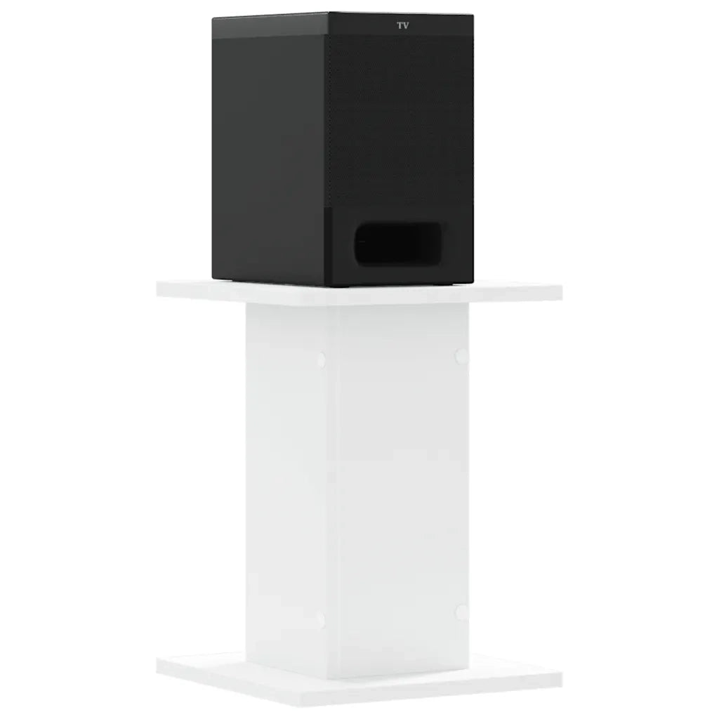 vidaXL Supporti Altoparlanti 2 pz Bianchi 30x30x40cm Legno Multistrato